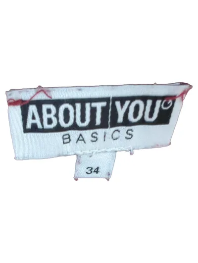 ABOUT YOU Basics Damen Top Shirt Gr. 34 XS Rot Ärmellos Viskose