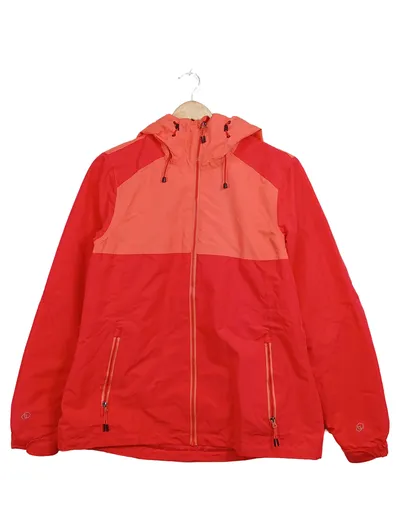 Crivit Damen Outdoorjacke Funktionsjacke Gr. 42 Rot Kapuze