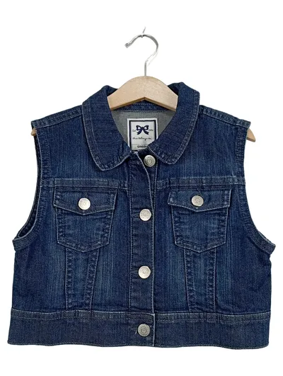 Gymboree Mädchen Jeans Weste Blau Gr. 128 (7-8 Jahre) Casual