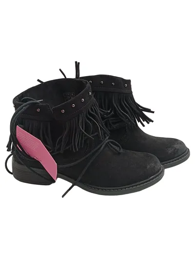 You Young Coveri Damen Stiefelette Fransen Nieten Schwarz Gr. 38 Boho