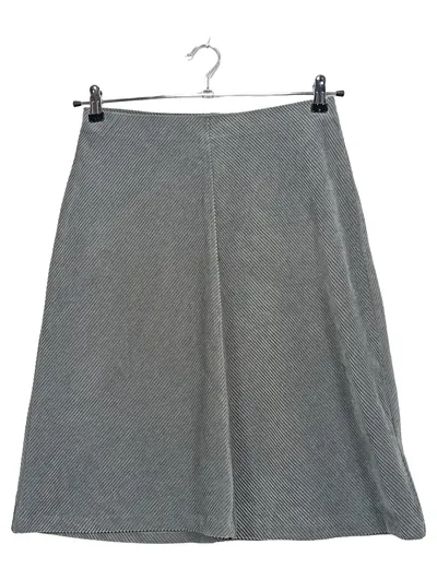 Marie Lund Bleistiftrock Damen Gr. 36/S Grau Cord Klassisch