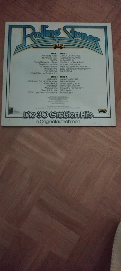 Rolling Stones Die 30 Größten Hits Vinyl Album Arcade Records Rock
