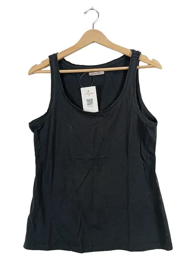 Anna Field Damen Top Tanktop Schwarz Gr. XL Basic Baumwolle