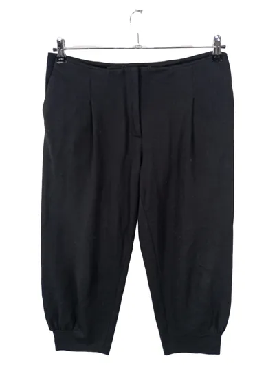 COS Damen Stoffhose Schwarz Gr. 38 W29 Faltenhose Viskose