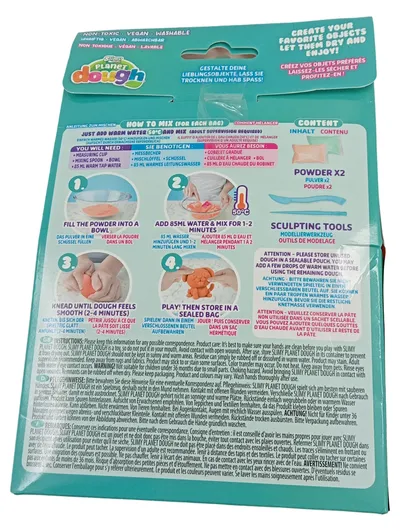 SLIMY Planet Knete DIY Knetmasse Set Türkis Bastelset Kinder