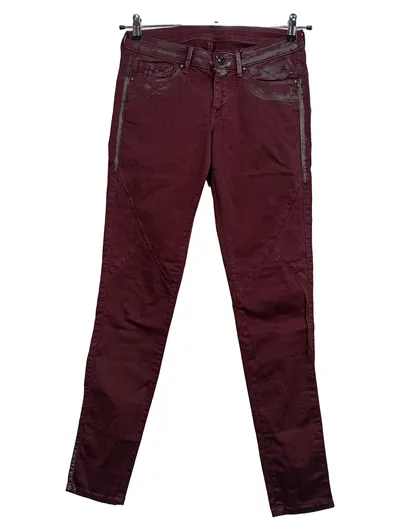 Pepe Jeans London Damen Stoffhose Rot Gr. W27 36 S