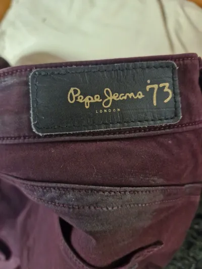 Pepe Jeans London Damen Stoffhose Rot Gr. W27 36 S