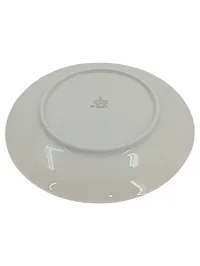 Bavaria Unterteller Porzellan Blau Goldrand Blattmuster 19cm Klassisch 2