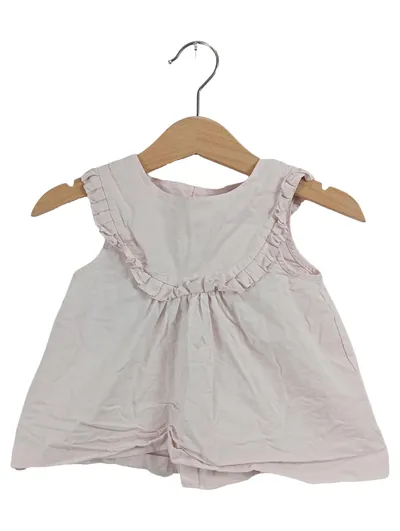 Jacadi Sommerkleid Mädchen Gr. 80, 81 cm Rosa Rüschen