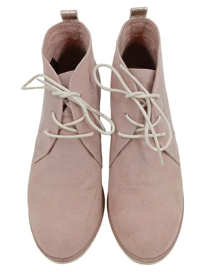 Marco Tozzi Damen Stiefeletten Schnürschuhe Rosa Gr. 38