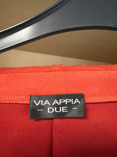 Via Appia Due Damen Lederjacke Orange Gr. 54 Elegant