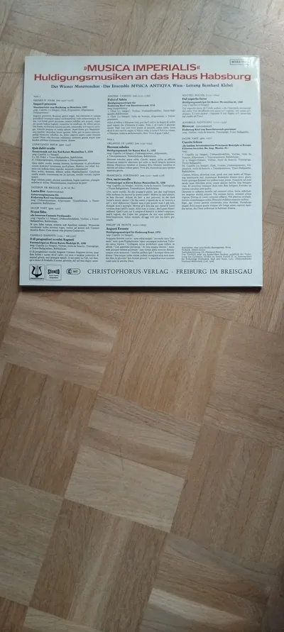 MUSICA IMPERIALIS Huldigungsmusiken Haus Habsburg Vinyl LP Christophorus Verlag