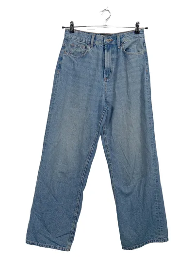 ASOS Design Damen Jeans Straight Leg W28 Hellblau High Waist
