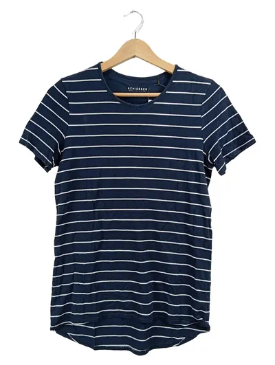 Schiesser Damen T-Shirt Blau Gestreift Gr. 36 S Maritim Kurzarm