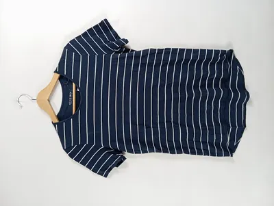 Schiesser Damen T-Shirt Blau Gestreift Gr. 36 S Maritim Kurzarm