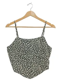 ABOUT YOU Damen Top Gr. 42 XL Mehrfarbig Animal-Print Trägertop Cropped 1