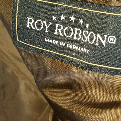 Roy Robson Herren Sakko Kariert Braun Gr. 56 3XL Klassisch