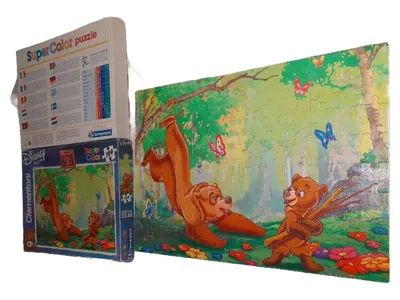 Clementoni Disney Bärenbrüder Puzzle 104 Teile Kenai Koda Wald Super Color