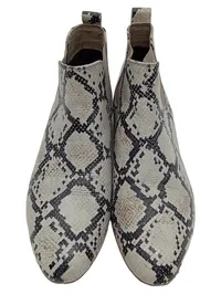 COX Damen Chelsea Stiefelette Schlangenmuster Beige Gr. 38 Leder 2
