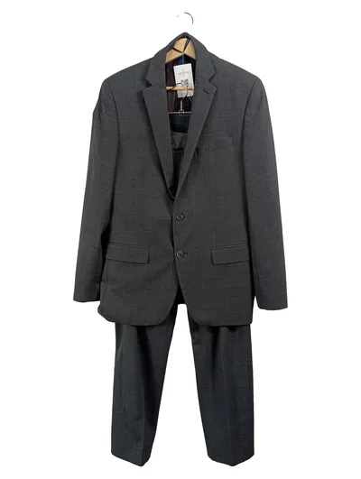 Daniel Hechter Herren Anzug Sakko + Hose Grau Gr. 48 Business Wolle