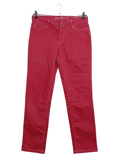 Eddie Bauer Damen Jeans Regular Fit Rot Gr. 42 W33 Stretch Hose