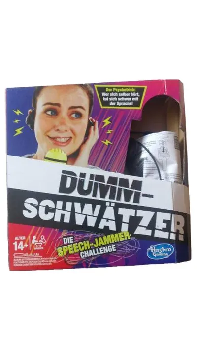 Hasbro Gaming Dumm-Schwätzer Speech-Jammer Challenge Partyspiel ab 14