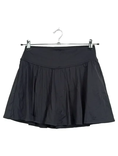 Abercrombie & Fitch Damen Sportrock Schwarz Gr. L Faltenrock Minirock