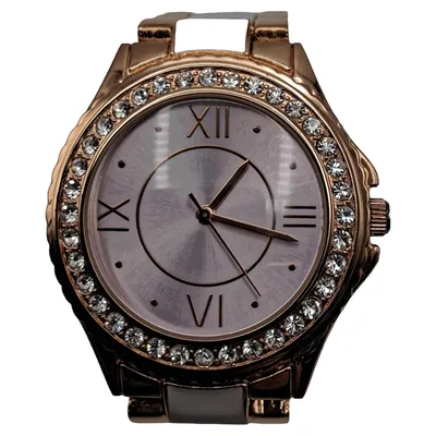 Bijou Brigitte Damen Armbanduhr Gold Strasssteine Glamourös 19 cm