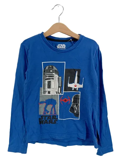 Star Wars Kinder Langarmshirt R2-D2 X-Wing Blau Gr. 122x128