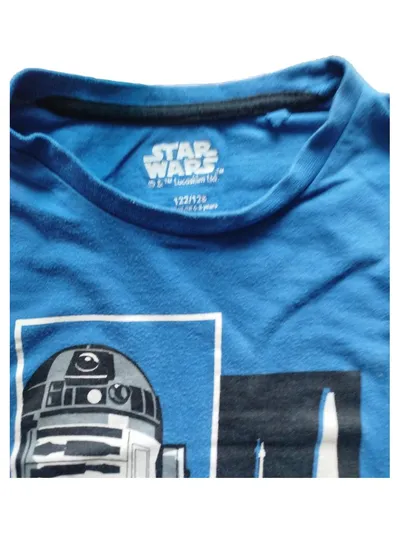 Star Wars Kinder Langarmshirt R2-D2 X-Wing Blau Gr. 122x128