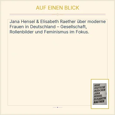 Neue Deutsche Mädchen - Jana Hensel & Elisabeth Raether | Rowohlt Essays