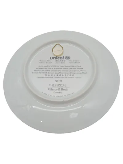 Villeroy & Boch Heinrich UNICEF Sammelteller Nr.10 Unsere Kinder Porzellan 20cm