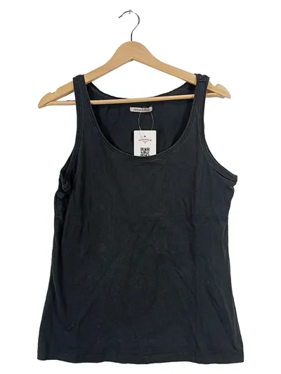 Anna Field Damen Tanktop Unterhemd Schwarz Basic XL Baumwolle