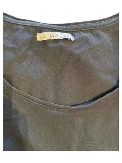Anna Field Damen Tanktop Unterhemd Schwarz Basic XL Baumwolle