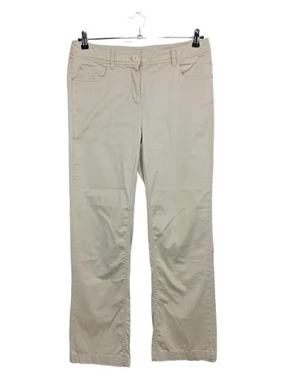 Bexleys Woman Stoffhose Damen Gr. 40 Beige Baumwolle Casual