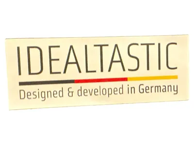 IDEALTASTIC Knoblauchdose Vorratsbehälter Metall Schwarz 22.5cm Küche