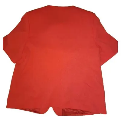 Barisal Damen Kurzarm Blazer Rot Gr. 50 Klassisch