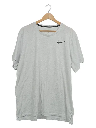 Nike Dri-Fit Sport Shirt Herren XXL Grau Meliert Trainingsshirt