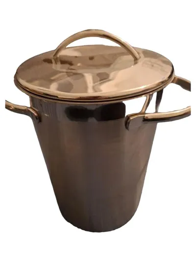 Tchibo Kochtopf Edelstahl mit Deckel 3L Silber 16x26cm