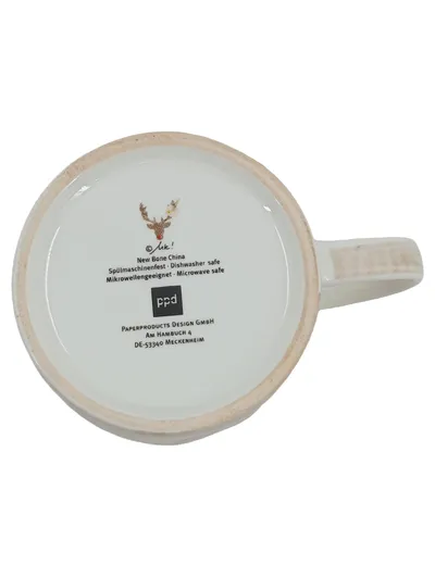 ppd Paperproducts Design Tasse Rentier Weihnachten Beige Porzellan 300ml