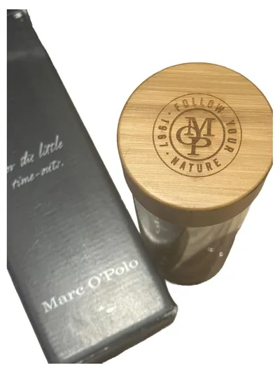 Marc O'Polo Teeflasche Glas doppelwandig Bambusdeckel Teesieb 400ml NEU