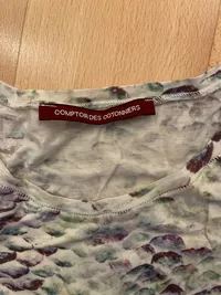 Comptoir des Cotonniers Damen T-Shirt Gr. 38 M Mehrfarbig Tierdruck 3