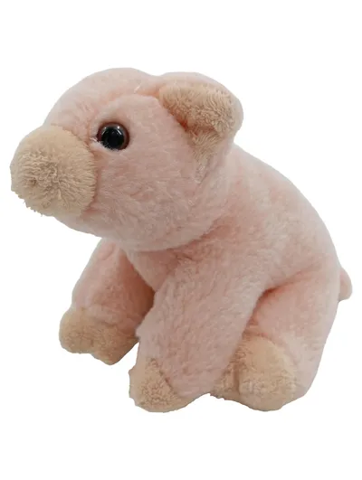 Nature Planet Plüschtier Schwein rosa Kuscheltier 13cm