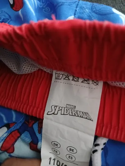 Marvel Spiderman Badehose Kinder Gr. 110/116 Blau Rot Schwimmhose