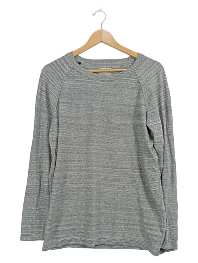 Selected Homme Pullover Herren Gr. S Grau Meliert Langarm Basic