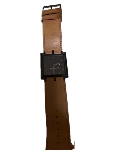 Bruno Banani Armbanduhr Herren Lederarmband Quadratisch Braun