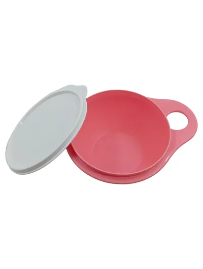 Tupperware Rührschüssel mit Deckel 1, 5L Rosa Kunststoff 15cm