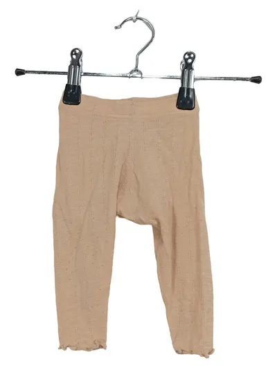 DILLING Baby Strumpfhose Wolle Gr. 56 Beige Lochmuster Unterhose