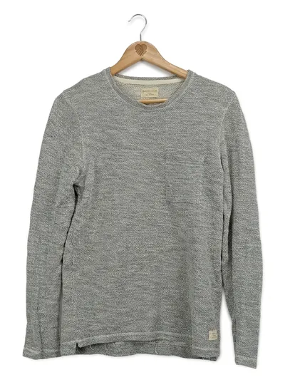 Selected Homme Herren Pullover Heritage Grau Meliert Gr. S Rundhals