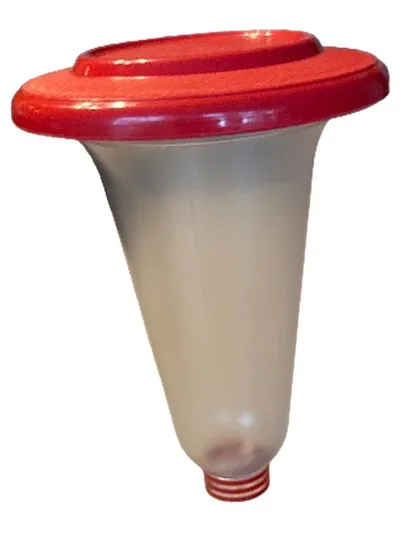 Tupperware Eisbecher 350ml Rot Kunststoff 16cm Praktisch Alltag